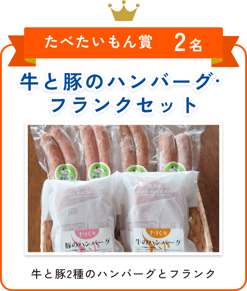 牛と豚のハンバーグ·フランクセット